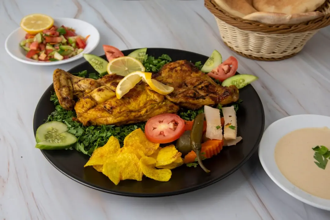 طبق دجاج مسحب